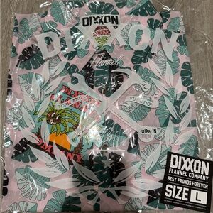DIXXON Tropical Leaf Graphic Short Sleeve Bamboo
